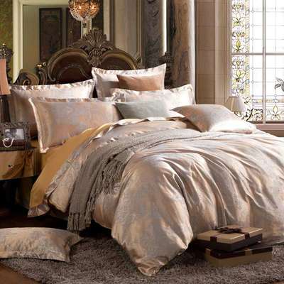 皇朝家私贡缎丝棉提花四件套 于“豪庭盛世”中安享丝滑睡眠